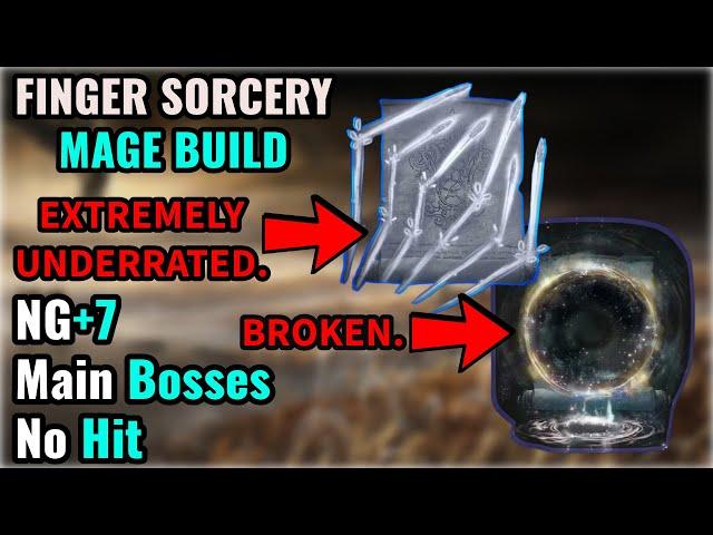 [ELDEN RING] This NEW Finger Sorcery Mage Build is BROKEN... (Main Bosses, NG+7, No Hit)