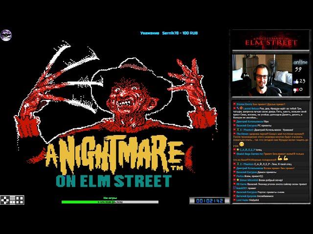 A Nightmare on Elm Street прохождение (U) | Игра на (Dendy, Nes, Famicom, 8 bit) 1990 Стрим RUS