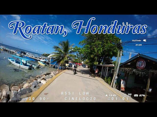 West End  Roatan, Honduras - A crazy FPV drone flight and breakfast in the West End