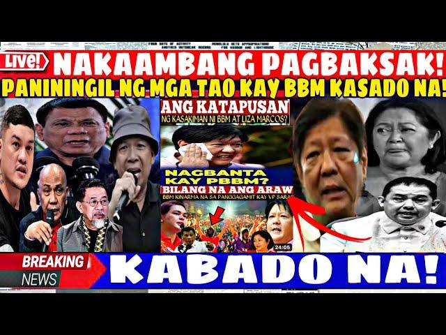 NAKAAMBANG PAGBAGSAK NI BBM? TUTULUYAN NA NG TAONG BAYAN?