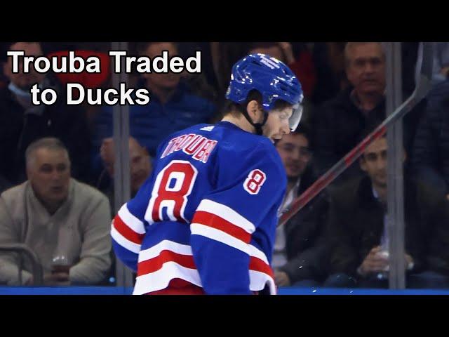 Rangers Trade Trouba to Ducks for Vaakanainen and a Pick