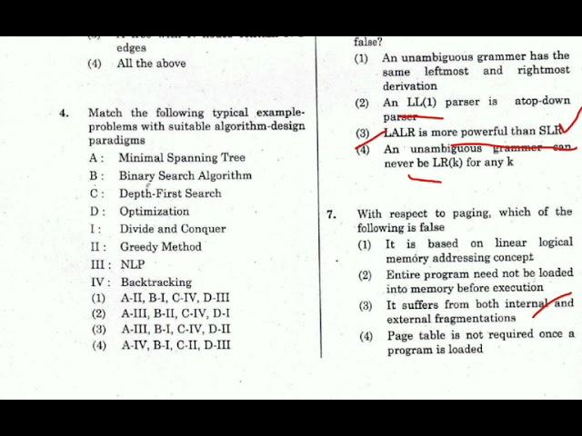 Appsc Degree Lecture computer science 2012 previous paper with explanation part 1 | APPSC |DL