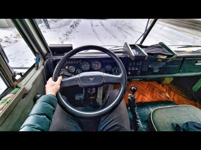 2013 KAMAZ 6520 11.7 MT (300HP Russian Heavy Truck) - POV TEST DRIVE