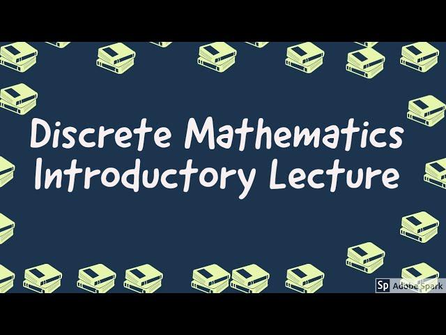 Discrete math - Introductory lecture 1