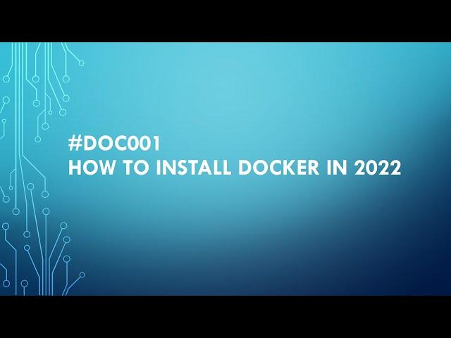 #DOC001 How to Install Docker in 2022 on CentOS 8 #docker #kubernetes #container