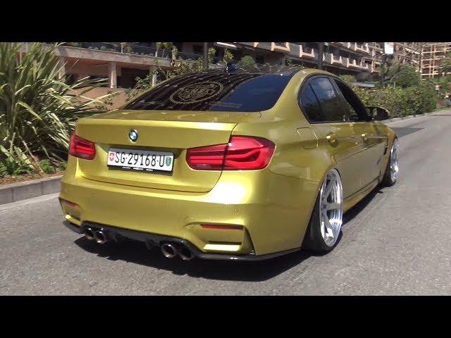 Stanced BMW M3 F80 with Decat Straight Pipes Exhaust LOUD Sounds!