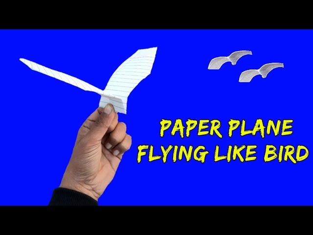 best flying plane (like bird), how to make notebook bird plane, paper airplane, best plane, #3