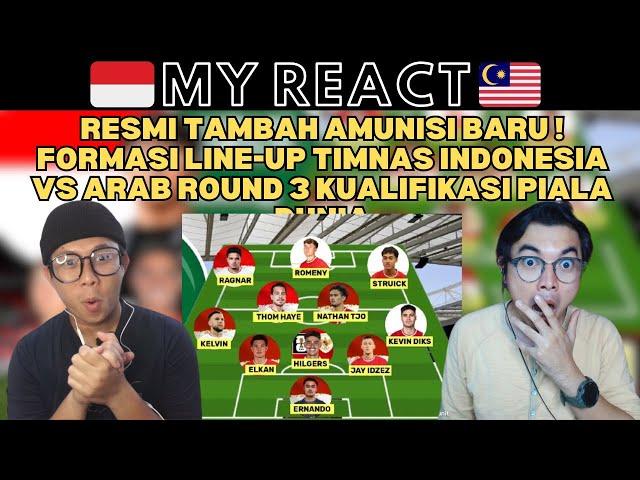 RESMI TAMBAH AMUNISI BARU ! FORMASI LINE-UP TIMNAS INDONESIA VS ARAB ROUND 3 KUALIFIKASI PIALA DUNIA