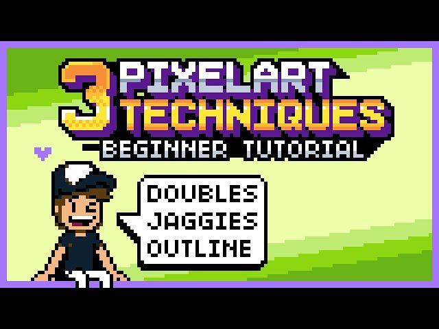 3 PixelArt Techniques/Common Mistakes (Doubles, Jaggies & Outline) (Tutorial for Beginners)