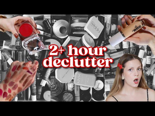 FULL MAKEUP COLLECTION DECLUTTER... 2+ hours *relaxing*