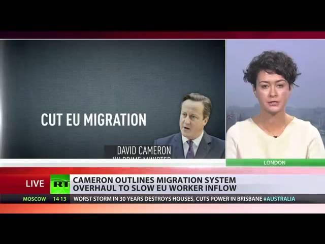 'Control'  Cameron outlines plans to cut EU migration to UK