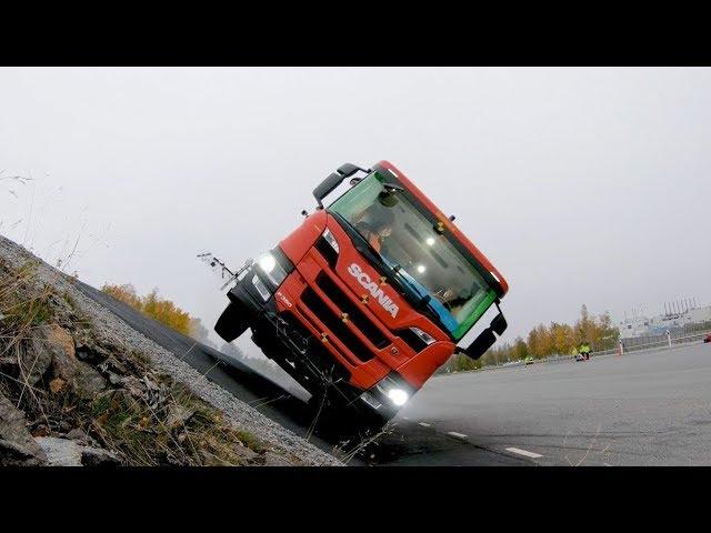 Crash testing the Scania CrewCab