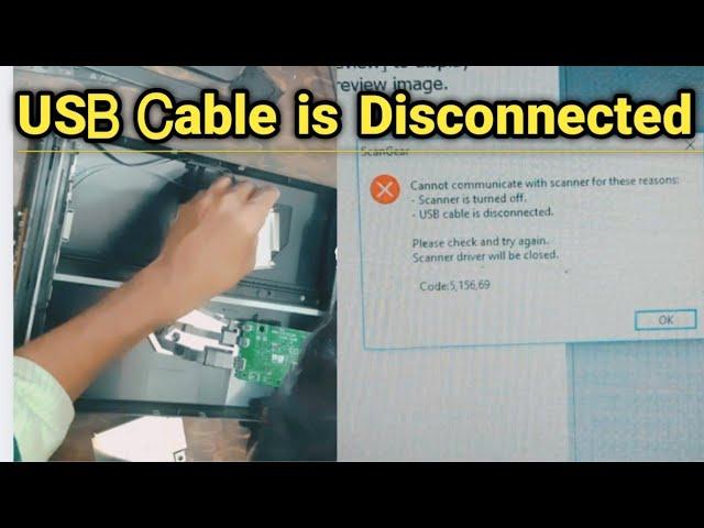 canon scanner lide 120 | scanner is turned off | usb cable is disconnected problem solve 2022