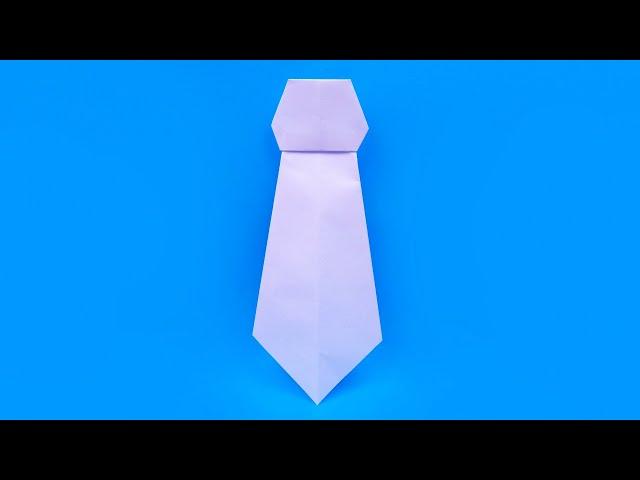 How to make a tie from A4 paper. Simple origami - no glue and no scissors