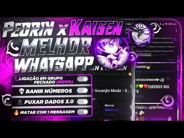 Novo MELHOR Whatsapp IMUNE DE 2024 (PEDRIN x KAISEN) SEM ESPELHAR | ZAP IMUNE PRIMÁRIO SECUNDÁRIO