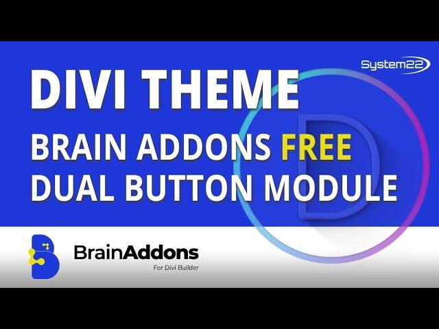 Divi Brain Addons Free Divi Plugin Dual Button Module 