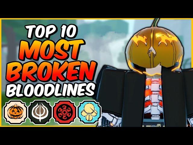 Top 10 MOST BROKEN Shindo Life Bloodlines | Shindo Life Bloodline Tier List