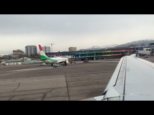 Uzbekistan A320 takeoff @ Dushanbe DYU