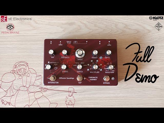 Diffractor Soundings Chromatic Journey DEMO + REVIEW | Vintage Analog Phaser + Modern LFO Control!