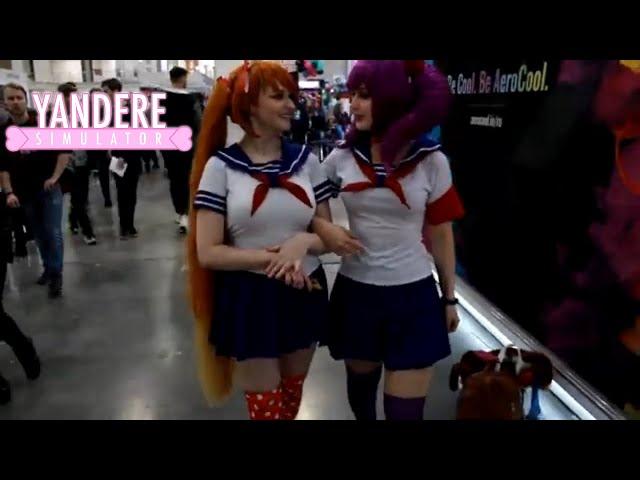 Yandere Simulator Osana and Kizana Cosplay at Comic Con Russia 2019