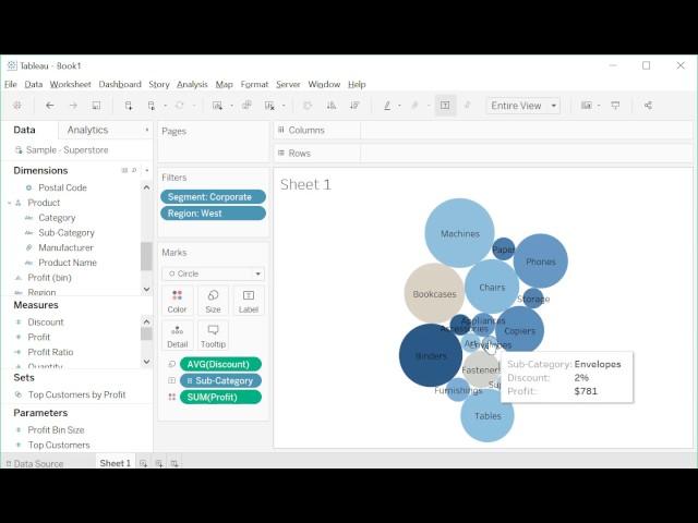 How to move overlapping Labels in Tableau