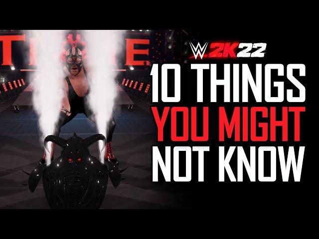 WWE 2K22: 10 Things You Might Not Know #16 (Extra Legend, Hidden Entrance, New Counters & More)