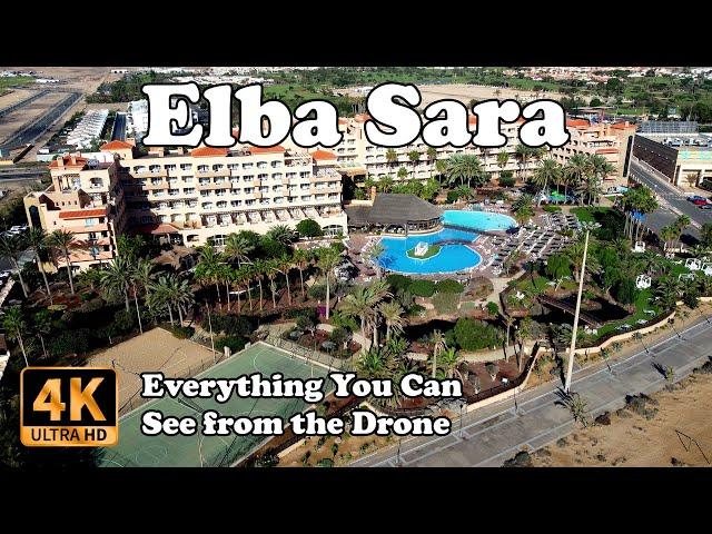 Elba Sara Beach & Golf Resort Fuerteventura from Drone in 4K