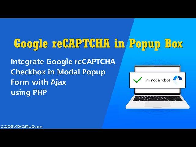 Integrate Google reCAPTCHA in Modal Popup Form with Ajax using PHP