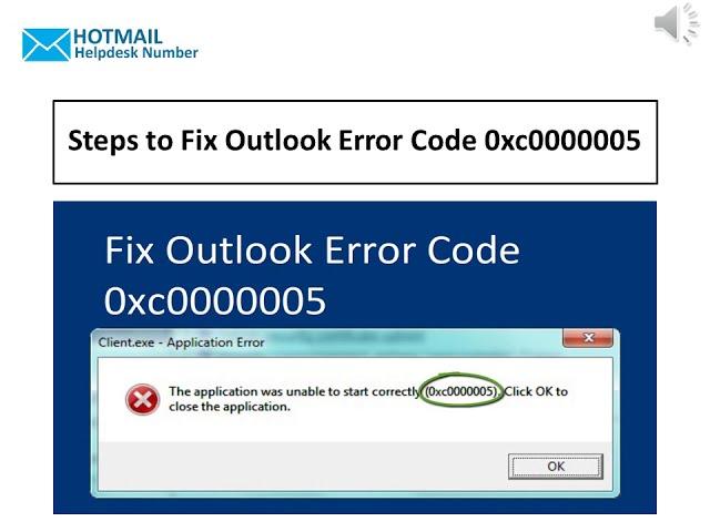 Best Methods to Fix Outlook Error Code 0xc0000005