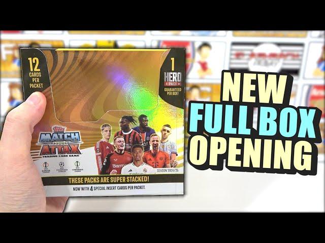 Opening The *BEST* MATCH ATTAX 24/25 BOX | Guaranteed Hero Pack | New Gold Edge Cards (BOX BREAK)