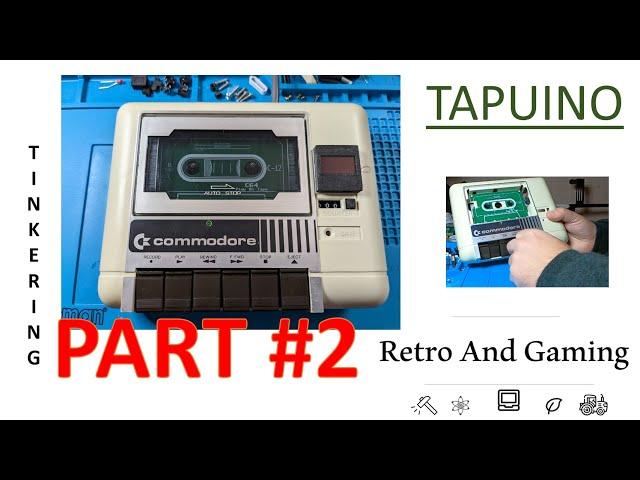 Tapuino in a Commodore 1530 cassette deck w/working tape counter (Part 2/2)