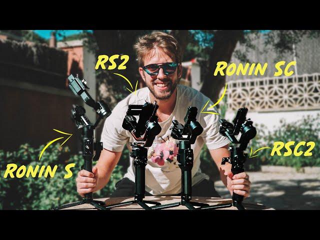 DJI Ronin Comparison All 4 Models | S RS2 SC RSC2