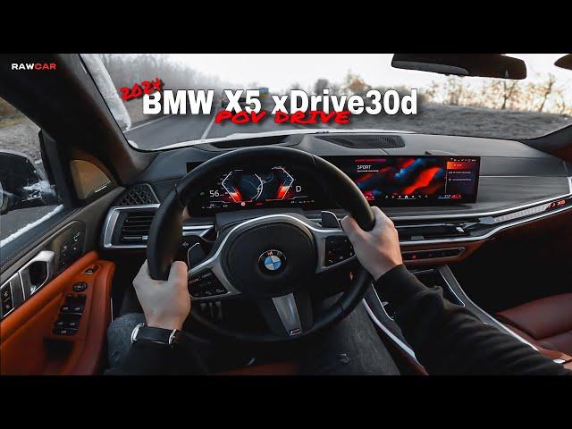 2024 BMW X5 xDrive30d (Facelift) - POV Test Drive 4K