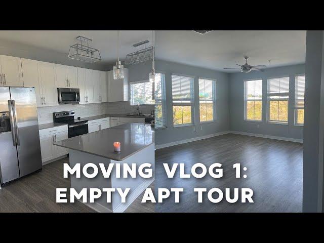 Moving Vlog 1 & EMPTY LUXURY APARTMENT TOUR 2021 | moving to TAMPA, FL