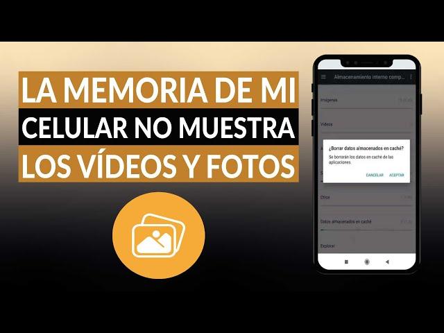 ¿Por qué la MEMORIA de mi CELULAR no muestra los videos y fotos de mi galería?