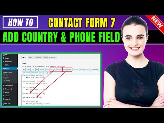 How to add Country and Phone Field Contact Form 7 [ 2025 ]