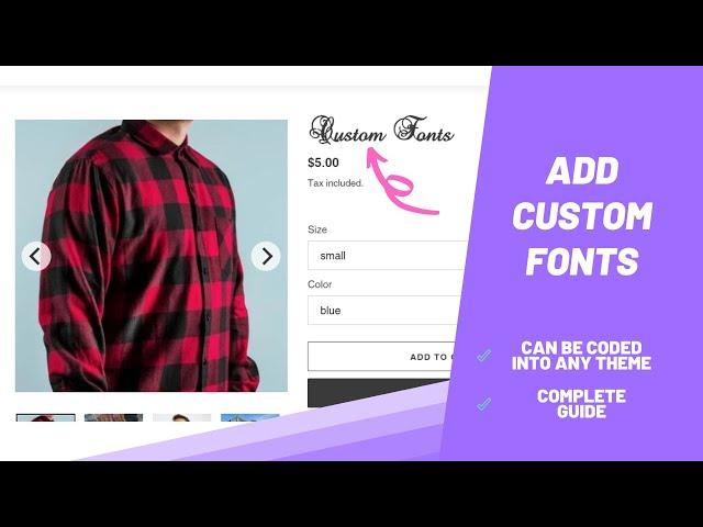 Shopify | Add custom fonts to your Shopify store under 2 minutes | No apps