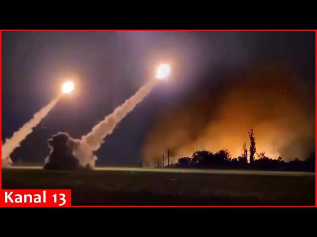 Footage of ATACMS strike on Crimea and explosion at the space communications center