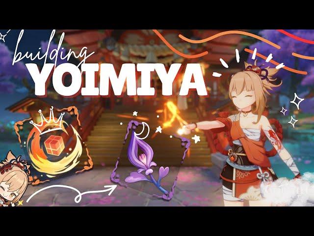 Building Yoimiya | Build With Me | Cozy Genshin Gameplay