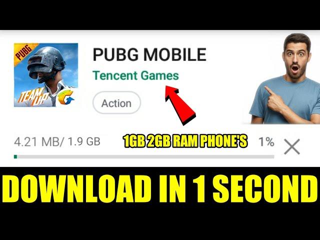 How To Download PUBG Mobile In 1 Second | PUBG Ko 0 MB Me Kaise Download Kare 1gb 2gb ram phone's me