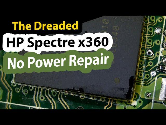 HP Spectre x360 Laptop Repair - Not charging or powering on & both USBC ports not working