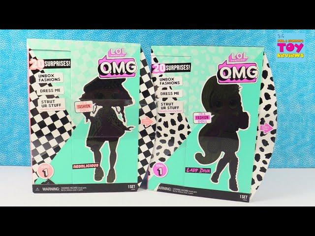 LOL Surprise OMG Dolls Lady Diva Neonlicious Doll Unboxing Review | PSToyReviews