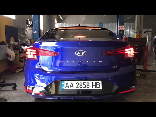 Установка заднего Led  Spoiler в Elantra AD