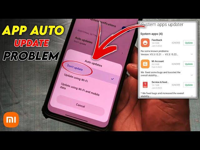 How To Stop Auto Update Apps In Redmi Auto App Update Problem/Automatic App Update Kaise Band Karen