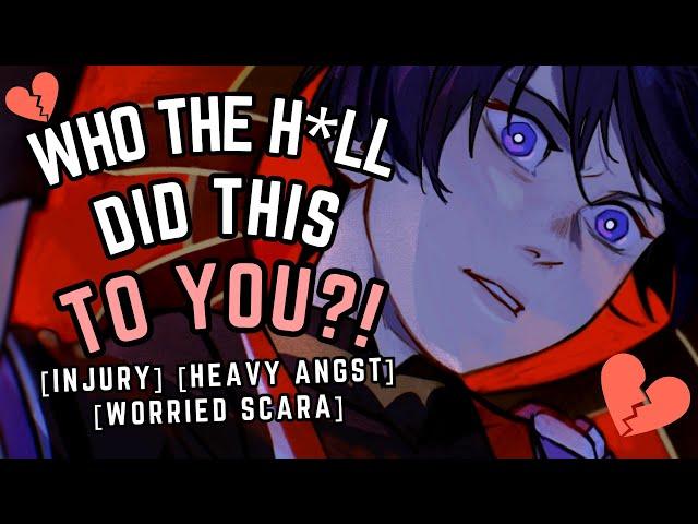 One night, Scaramouche discovers the BIG BRUISE on your stomach?! [Scaramouche ASMR] [Hurt Comfort]