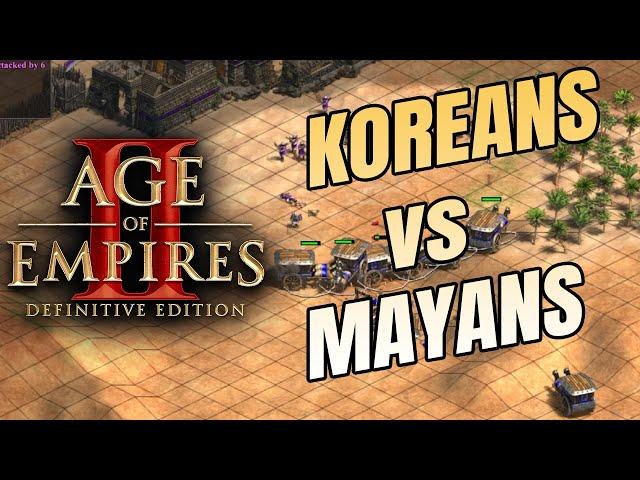 WAR WAGON | KOREANS vs MAYANS | Age of Empires 2 :DE