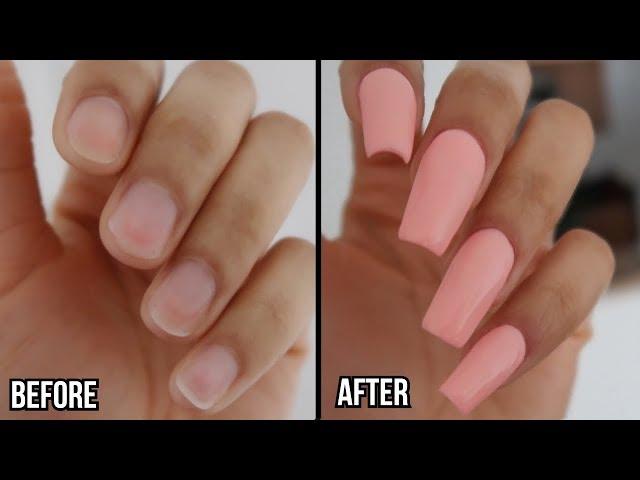 HOW TO DO DIP POWDER NAILS WITH TIP AT HOME | Revel Nail