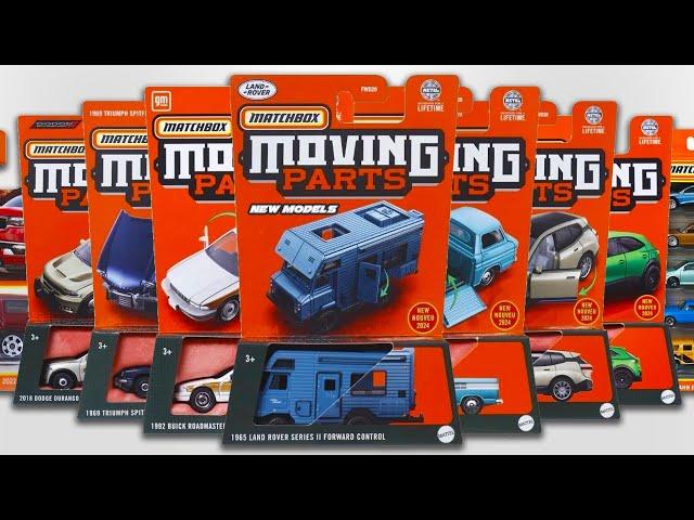 Showcase - Matchbox Moving Parts, New basics, Complete 5 Pack Sets, Land Rover Series II .