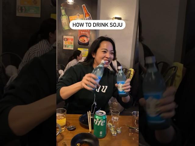 How to Drink Soju #koreanfood #soju#koreandrink