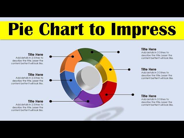 Impressive Custom Pie Graph | Animated presentation Slide Design Tutorial